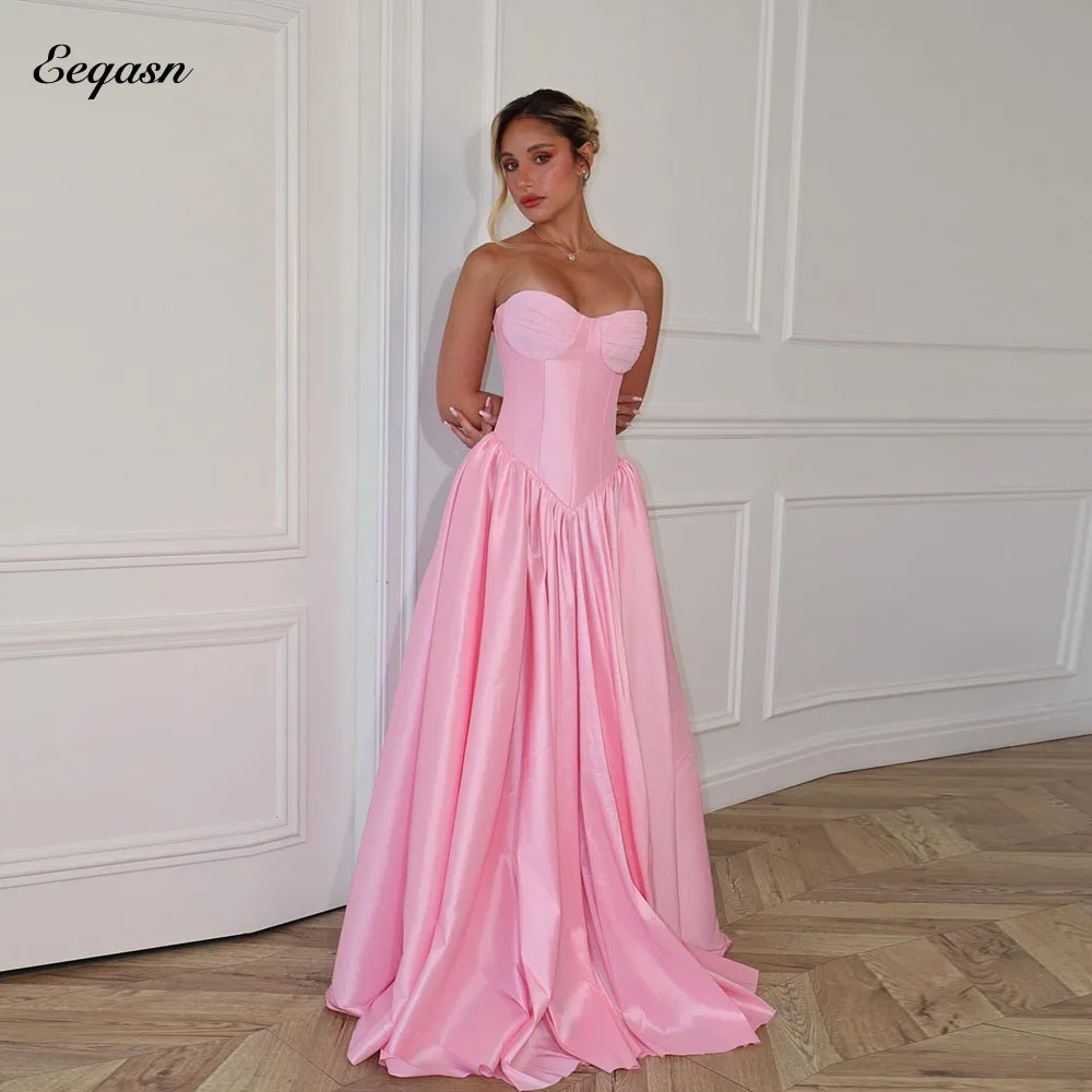 Eeqasn Customized Modest Evening Dress Fashion Pleat A-line Corset Bodice Floor-Length Night Cocktail Dresses For Birthday Party
Eeqasn Customized Modest Evening Dress Fashion Pleat A-line Corset Bodice Floor-Length Night Cocktail Dresses For Birthday Party