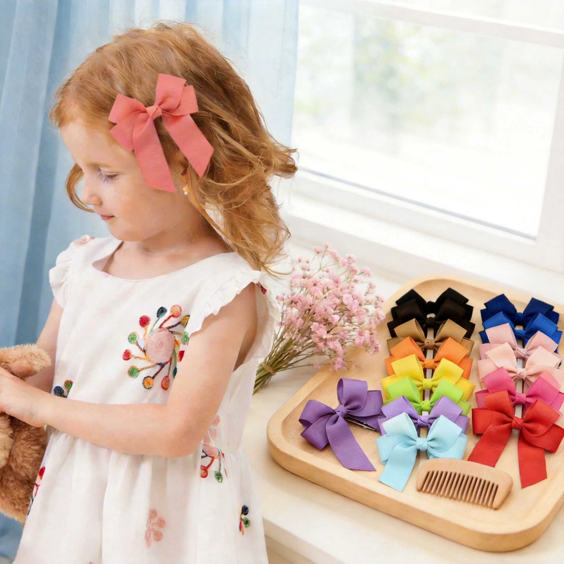 2pcs Double Layer Solid Color Bowknot Hair Clips for Baby Girls Classic Bows Hairpins Cute Barrettes Headwear Kids Accessories
2pcs Double Layer Solid Color Bowknot Hair Clips for Baby Girls Classic Bows Hairpins Cute Barrettes Headwear Kids Accessories