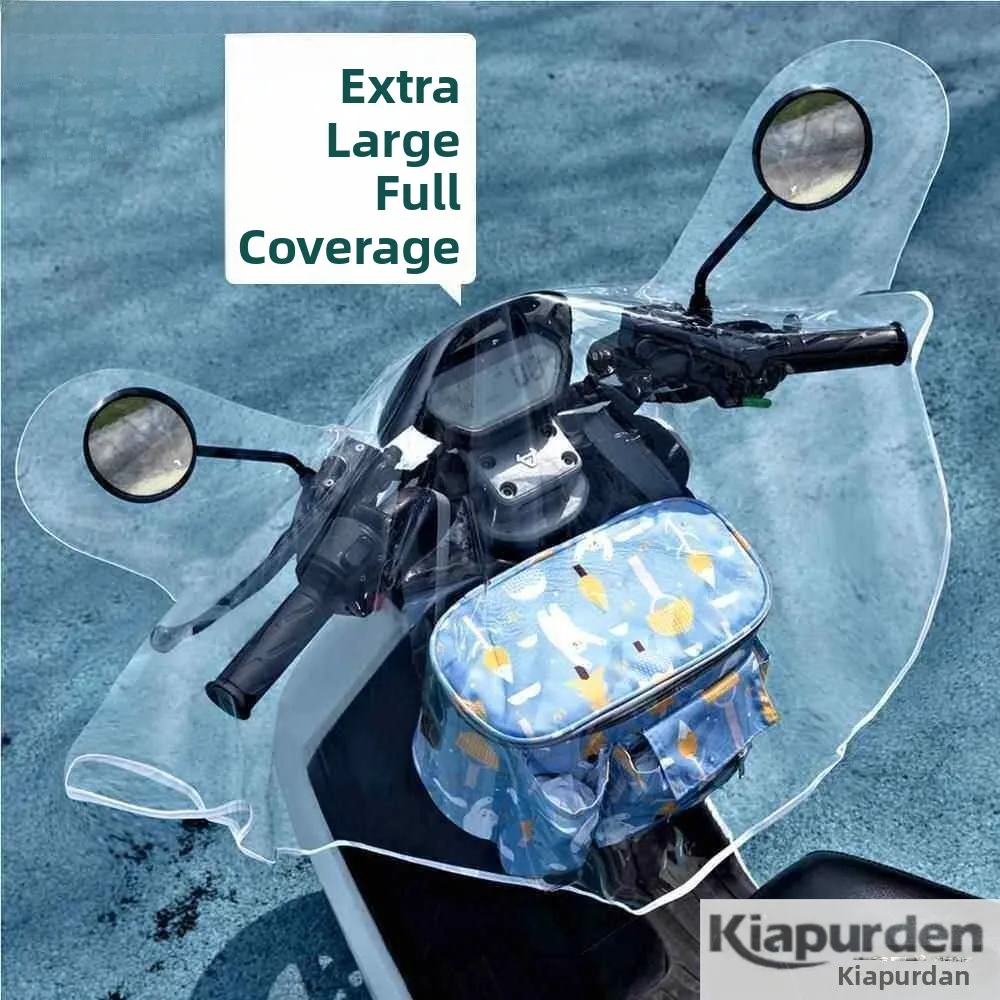 Transparent Vehicle Rain Shield Motorcycle Instrument Panel Waterproof Cover Dustproof Storage Organizer by KIAPURDEN
Transparent Vehicle Rain Shield Motorcycle Instrument Panel Waterproof Cover Dustproof Storage Organizer by KIAPURDEN