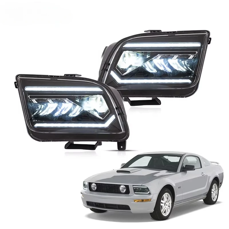 Factory Full LED Front Lamp Sequential Turn Signal Car Head Lights Assembly 2005-2009 Headlights for Ford MUSTANG
Factory Full LED Front Lamp Sequential Turn Signal Car Head Lights Assembly 2005-2009 Headlights for Ford MUSTANG