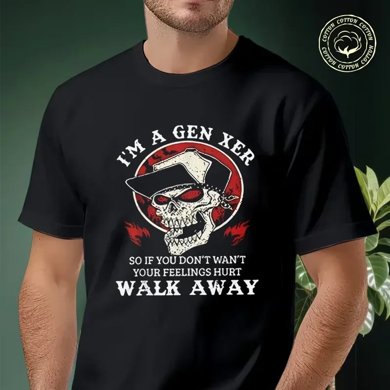 I'm A Gen Xer Slogan Skull & Red Flame Graphic Moto T-shirt Men's Summer Cotton Fashionable Casual Sports Short Sleeved Tshirt
I'm A Gen Xer Slogan Skull & Red Flame Graphic Moto T-shirt Men's Summer Cotton Fashionable Casual Sports Short Sleeved Tshirt