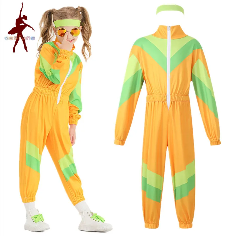 80s Kids Hip Pop Costume Retro Disco Cosplay Dance Jumpsuit Outfits Girls Dance Sports Suit School Stage Party Clothes Children
80s Kids Hip Pop Costume Retro Disco Cosplay Dance Jumpsuit Outfits Girls Dance Sports Suit School Stage Party Clothes Children