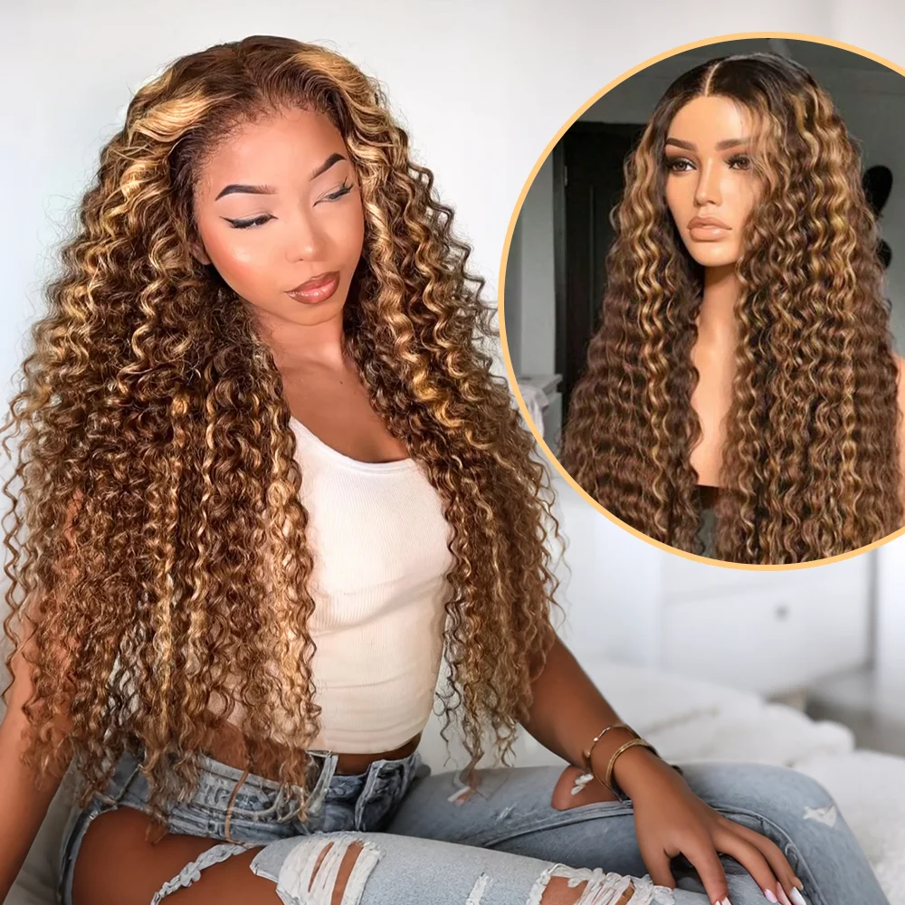 4/27 Highlight Curly Deep Wave Human Hair Wig 13x4 HD Lace Front Wig Human Hair Deep Wave Lace Frontal Wig 4/27 Colored Wigs PrePlucked
4/27 Highlight Curly Deep Wave Human Hair Wig 13x4 HD Lace Front Wig Human Hair Deep Wave Lace Frontal Wig 4/27 Colored Wigs PrePlucked