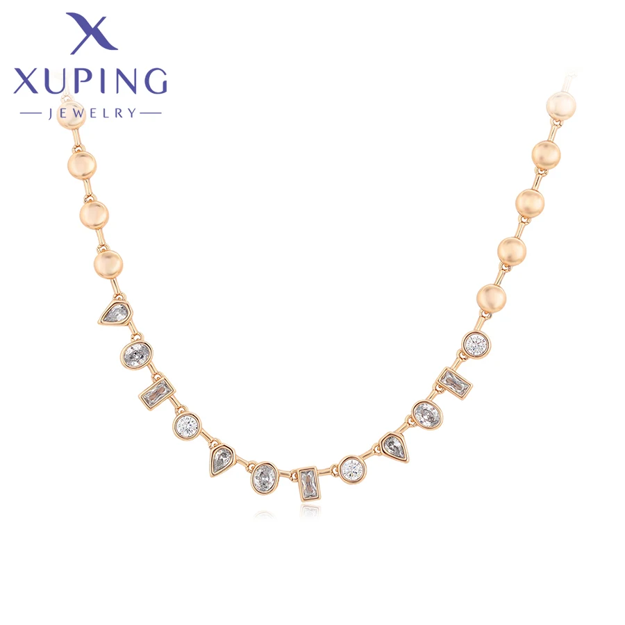 Xuping Jewelry New Arrival Simple Copper Alloy 49cm Necklace of Gold Color Necklaces for Women Exquisite Gift X000851886
Xuping Jewelry New Arrival Simple Copper Alloy 49cm Necklace of Gold Color Necklaces for Women Exquisite Gift X000851886