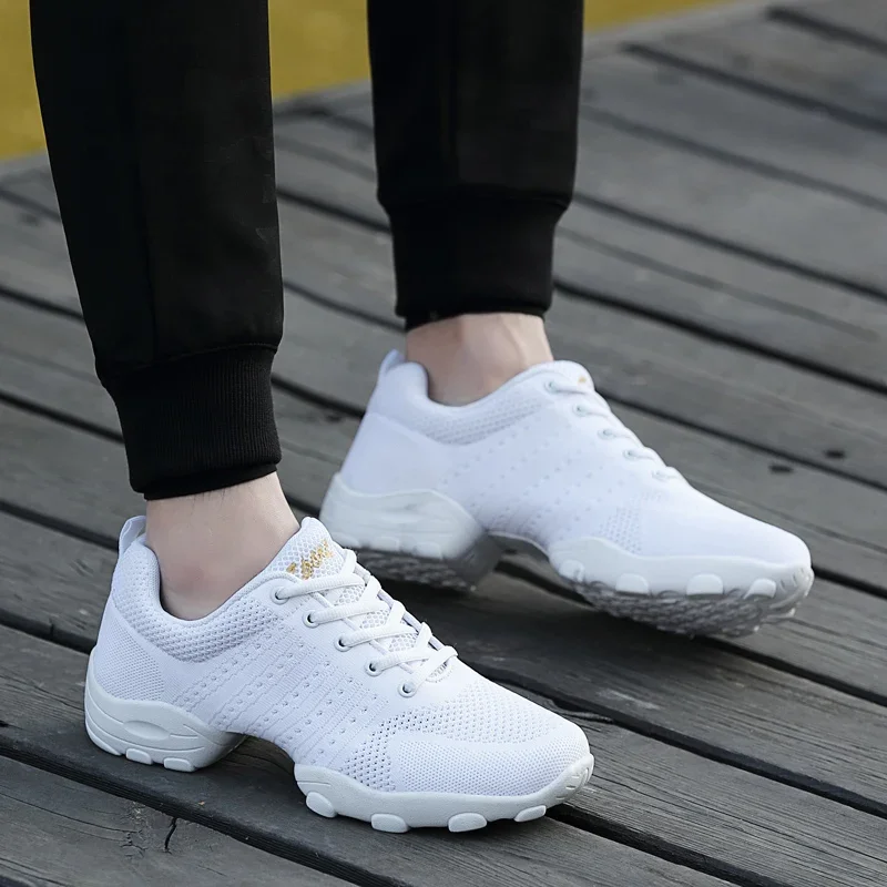 Men Breathable Mesh Dancing Shoes Black White Male Elegant Dance Sneakers Comfortatble Mens Jazz Dancer Footwear
Men Breathable Mesh Dancing Shoes Black White Male Elegant Dance Sneakers Comfortatble Mens Jazz Dancer Footwear