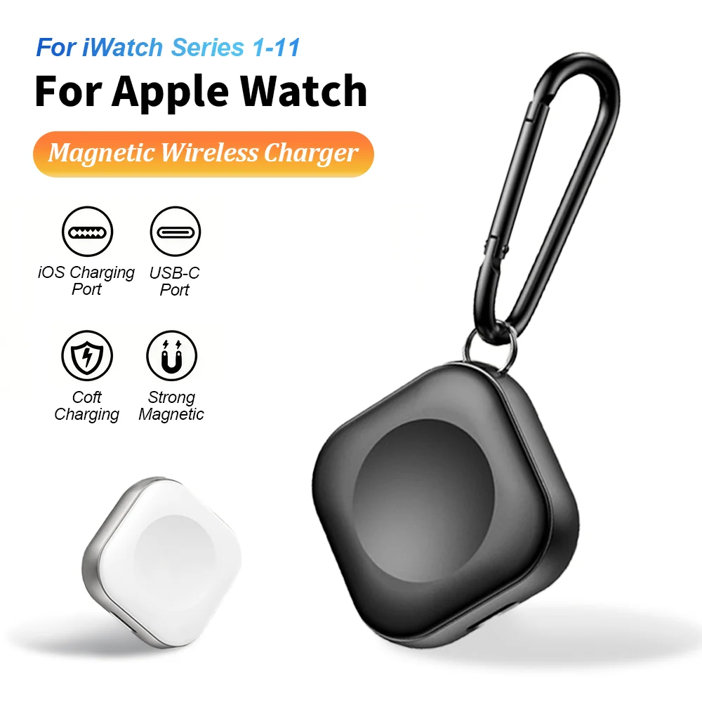 Magnetic Wireless Fast Charger For Apple Watch 10 9 8 7 6 5 4 3 SE Ultra Series USB Type C IOS Two Interface iWatch Charger Dock
Magnetic Wireless Fast Charger For Apple Watch 10 9 8 7 6 5 4 3 SE Ultra Series USB Type C IOS Two Interface iWatch Charger Dock