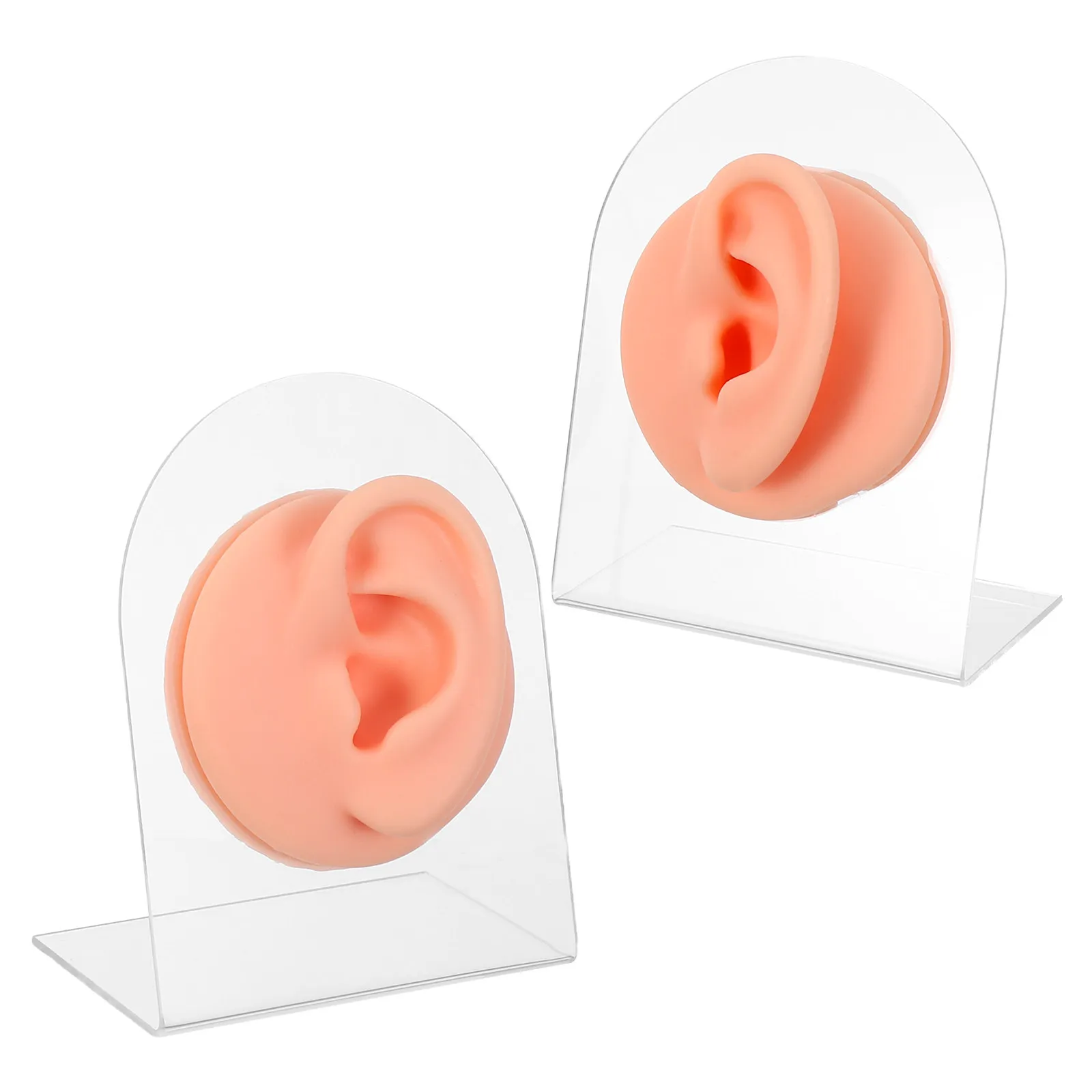1 Pair Silicone Ear Practice Piercing Kit Realistic Left Right Flexible Ear Display Stand Teaching Prop Body Part Simulation
1 Pair Silicone Ear Practice Piercing Kit Realistic Left Right Flexible Ear Display Stand Teaching Prop Body Part Simulation