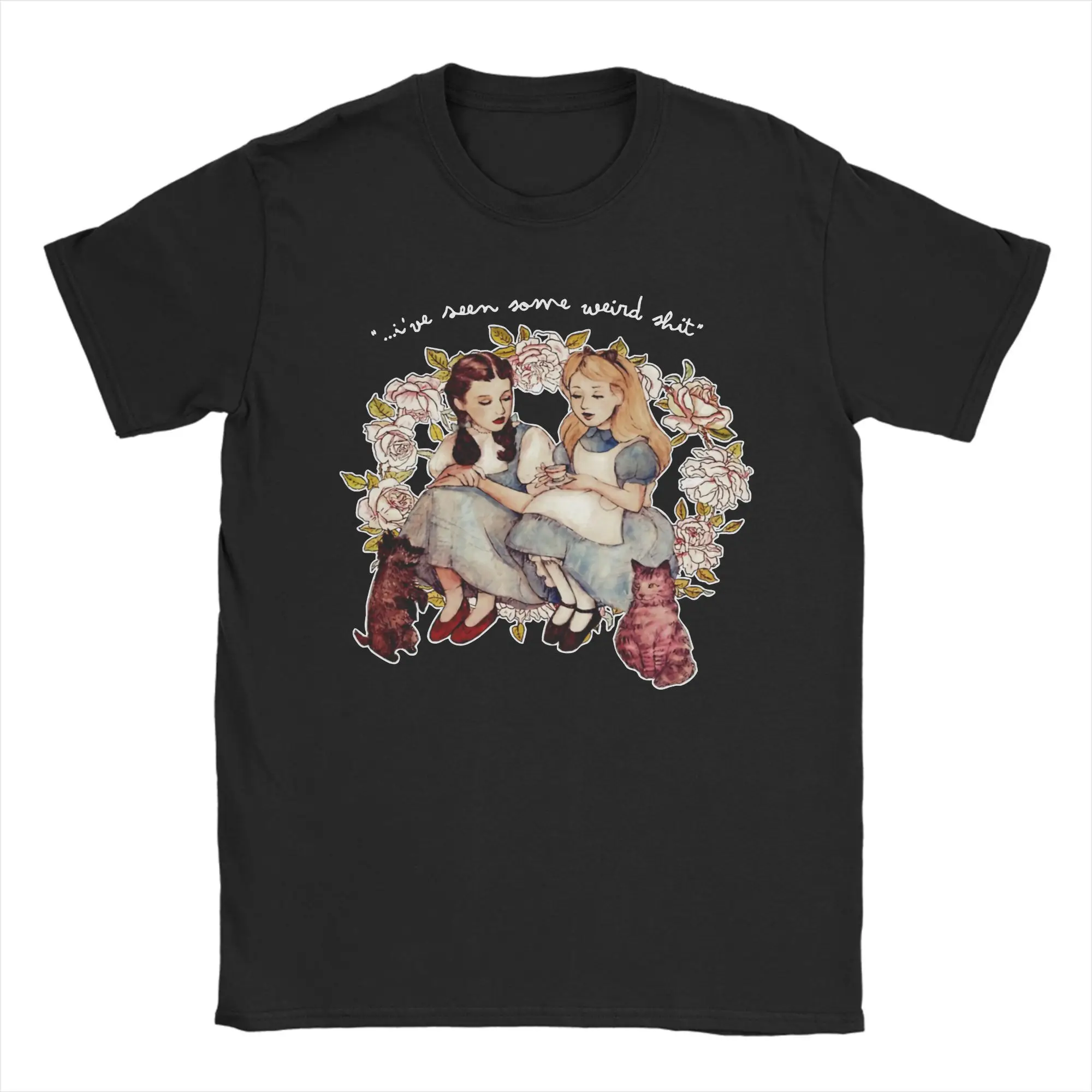 Alice Dorothy I've Seen Some Weird Alice in Wonderland Vintage T-Shirt Unisex Cotton Short Sleeve Round Neck Summer Tops Shirts
Alice Dorothy I've Seen Some Weird Alice in Wonderland Vintage T-Shirt Unisex Cotton Short Sleeve Round Neck Summer Tops Shirts