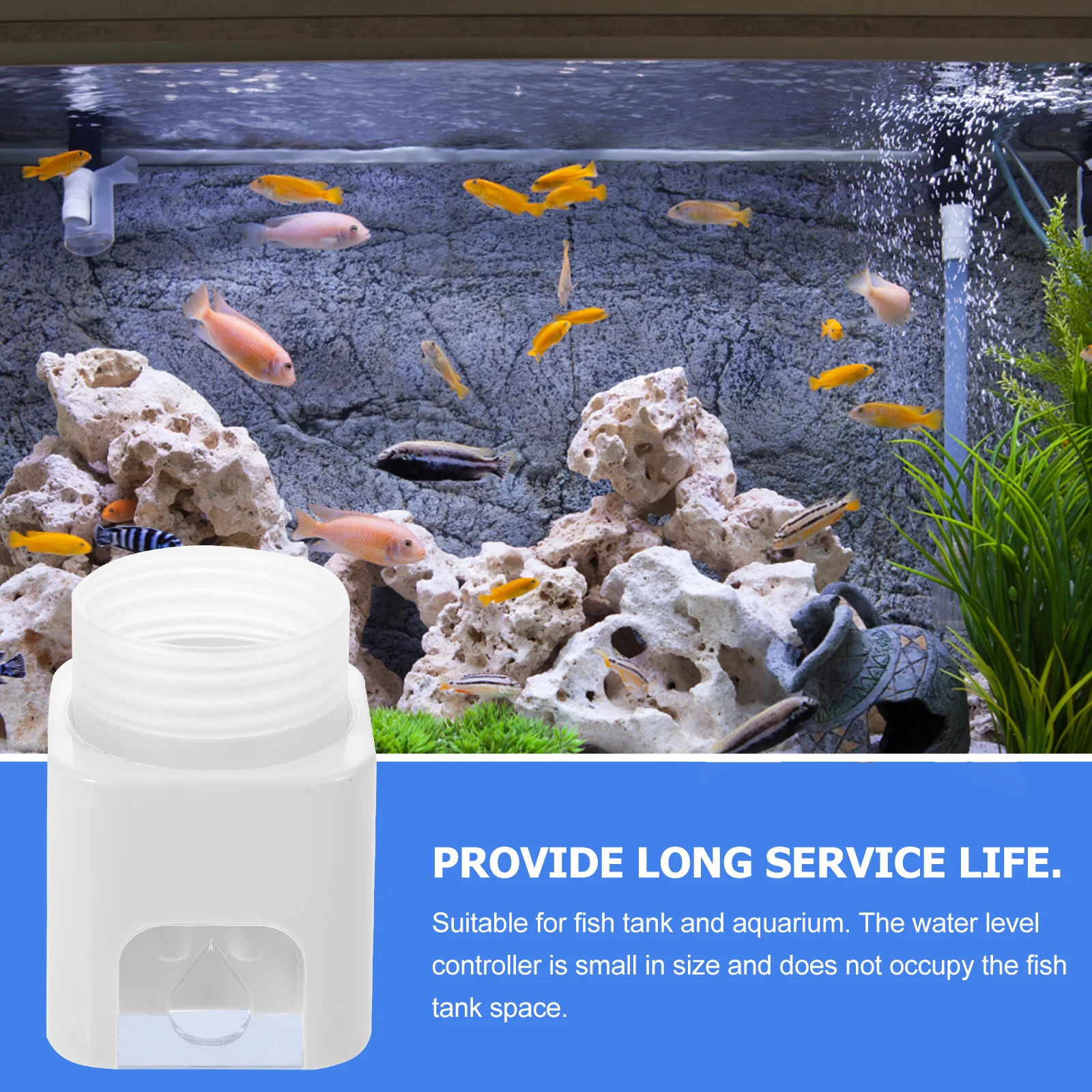 White Water Level Controller Durable Accurate Fish Tank Automatic Water Refill Tool Aquarium Supplement Groove Design Noise
White Water Level Controller Durable Accurate Fish Tank Automatic Water Refill Tool Aquarium Supplement Groove Design Noise