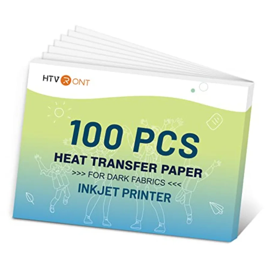 HTVRONT Heat Transfer Paper for T Shirts -100 Pack 8.5x11" Iron on Transfer Paper for Inkjet Printer, Easy to Use Printable Hea
HTVRONT Heat Transfer Paper for T Shirts -100 Pack 8.5x11" Iron on Transfer Paper for Inkjet Printer, Easy to Use Printable Hea