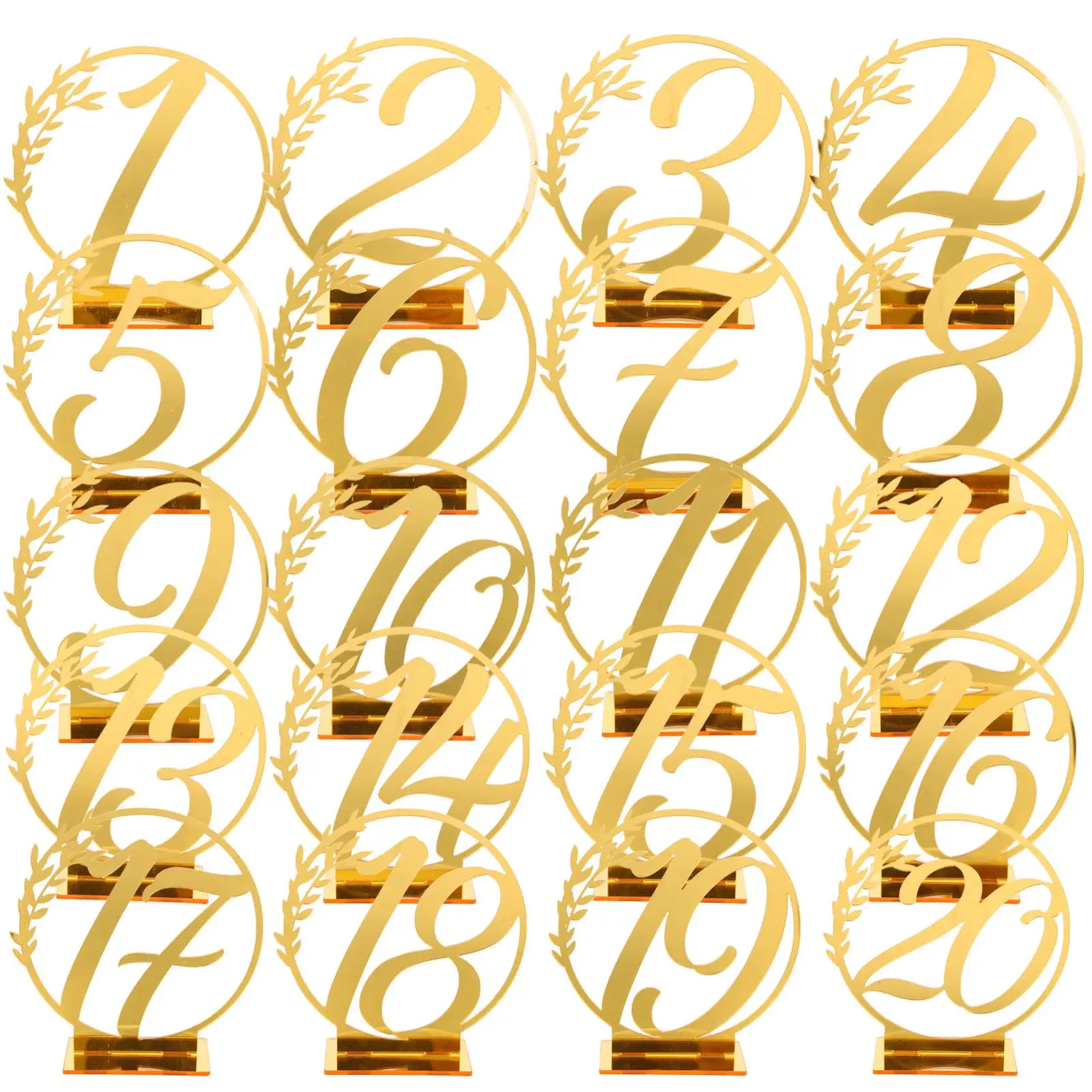 20 Pcs Place Cards for Numbers Restaurant Wedding Reception Table Golden Banquet
20 Pcs Place Cards for Numbers Restaurant Wedding Reception Table Golden Banquet