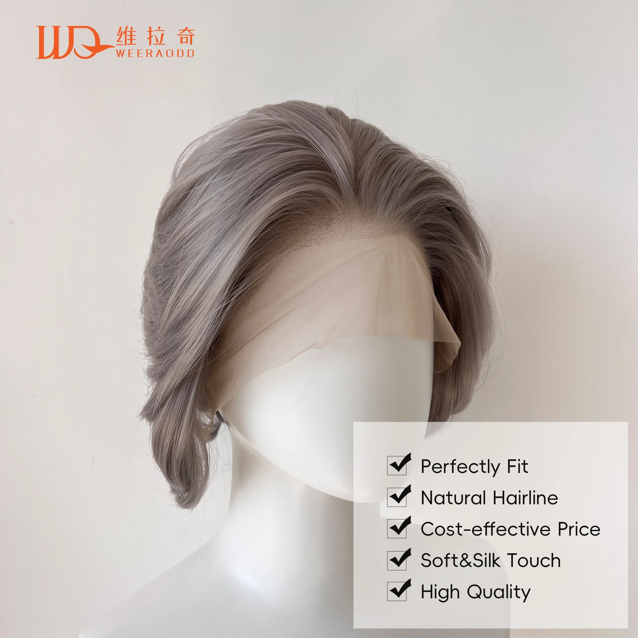13x4 Lace Front Wig 10" Short Bob Smoke Gray Silver Gray Synthetic Hair Natural Hairline Glueless Cosplay Hairpieces Unisex 150%
13x4 Lace Front Wig 10" Short Bob Smoke Gray Silver Gray Synthetic Hair Natural Hairline Glueless Cosplay Hairpieces Unisex 150%