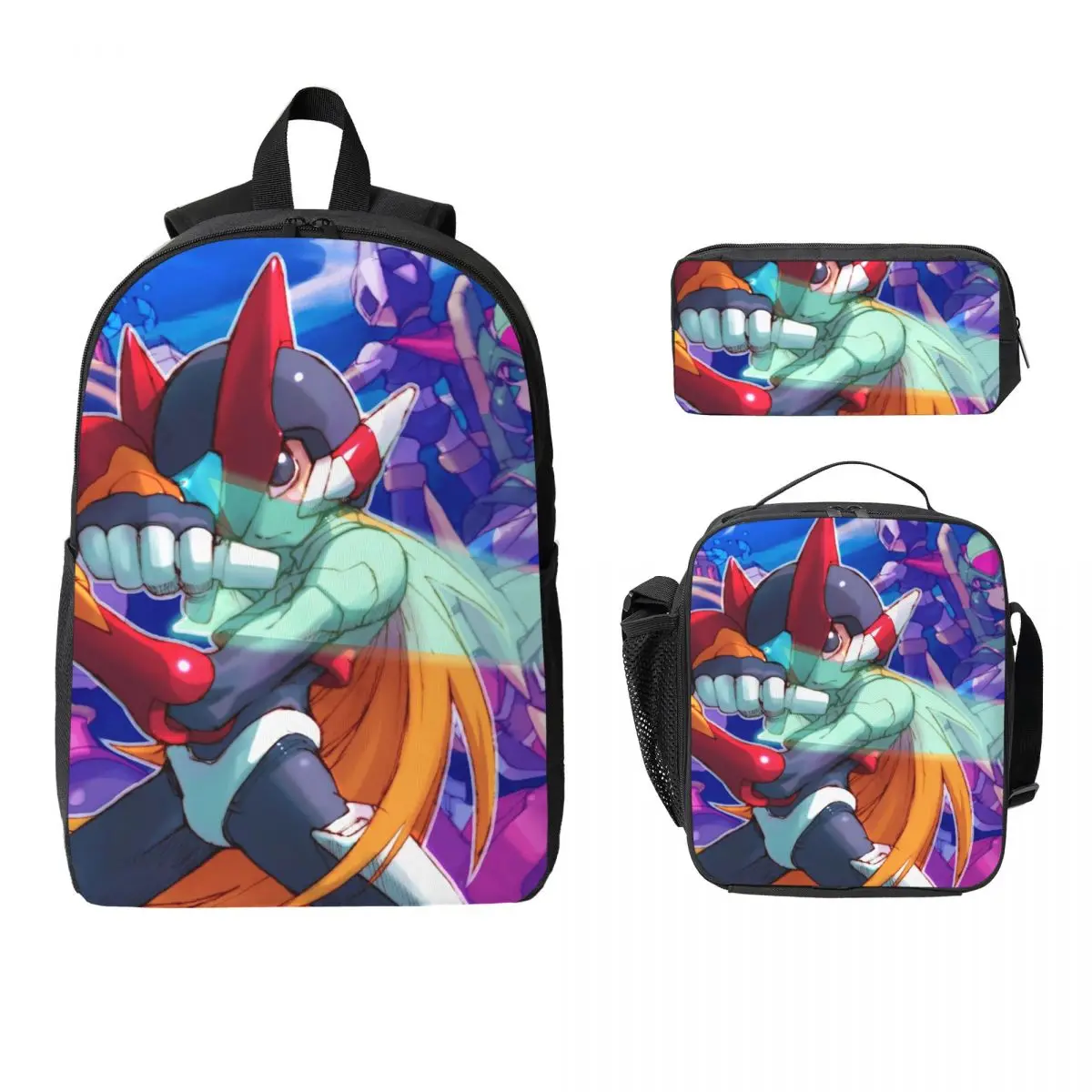 Megaman Video Game Mega Man Backpack Boys Girls BookBag School Bag Computer Shoulder Bags 3ps Insulated Lunch Bag Pencil Case
Megaman Video Game Mega Man Backpack Boys Girls BookBag School Bag Computer Shoulder Bags 3ps Insulated Lunch Bag Pencil Case