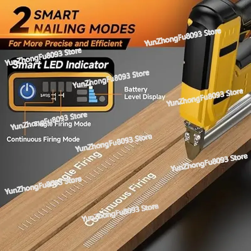 20V 18V Battery Cordless Nail Gun Straight/N-shape 2 In 1 Electric Stapler Nailer Woodworking Nailing Machine
20V 18V Battery Cordless Nail Gun Straight/N-shape 2 In 1 Electric Stapler Nailer Woodworking Nailing Machine