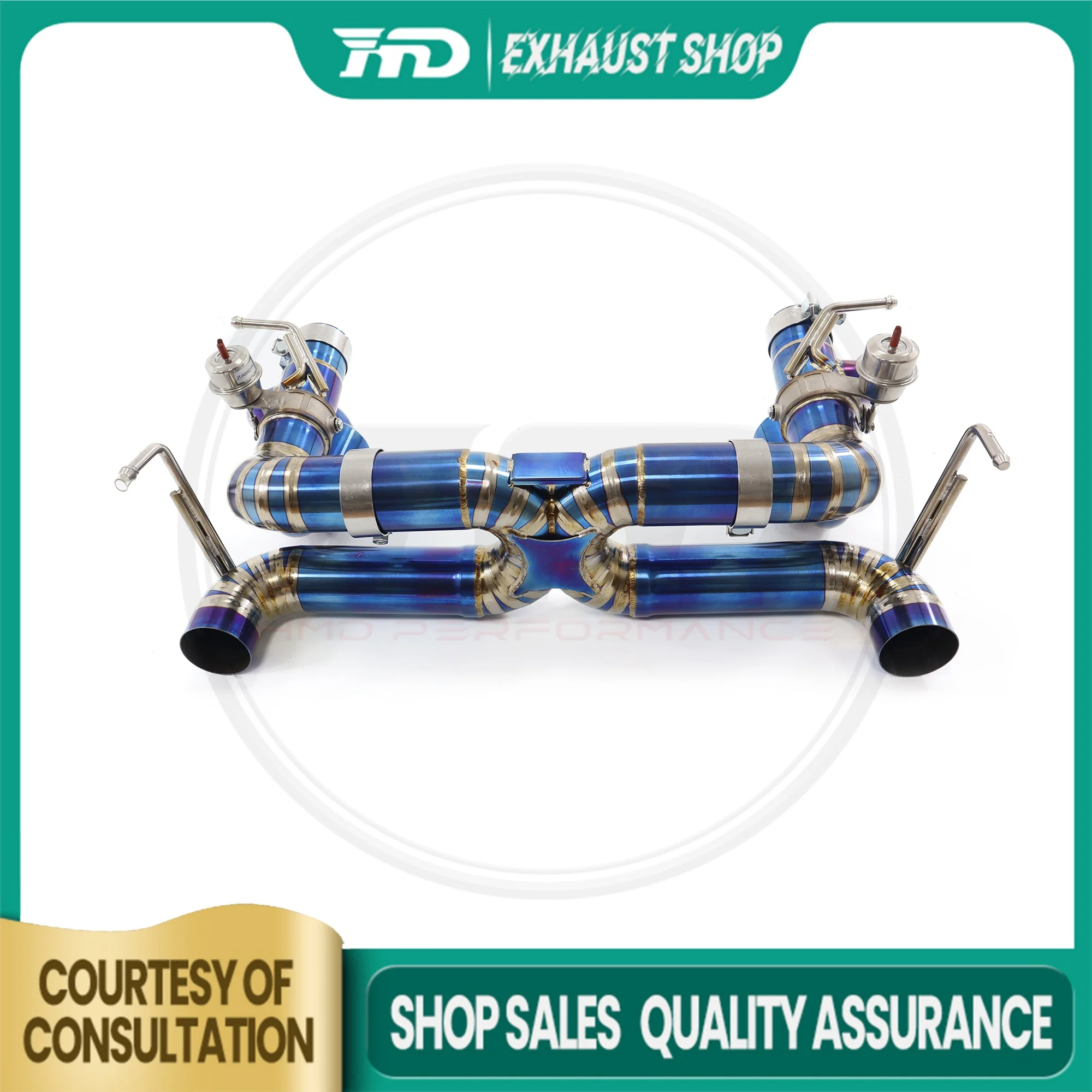 High Quality Catback For Ferrari 488 Titanium Exhaust System Muffler Vacuum Valve X Pipe Non-destructive Installation HMD 
High Quality Catback For Ferrari 488 Titanium Exhaust System Muffler Vacuum Valve X Pipe Non-destructive Installation HMD