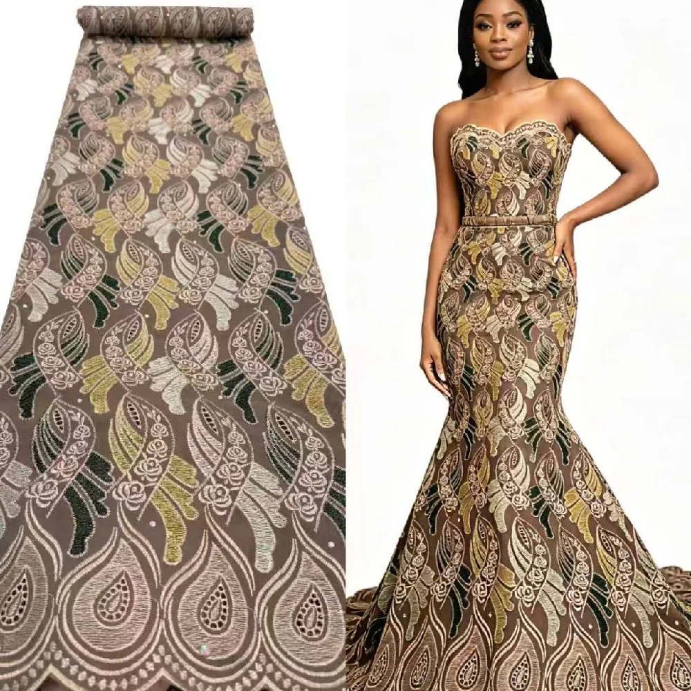 Wholesale Newest Gray Water Soluble Milk Silk Lace Fabric African Guipure Lace With Elegant Full Floral Embroidery Party Season
Wholesale Newest Gray Water Soluble Milk Silk Lace Fabric African Guipure Lace With Elegant Full Floral Embroidery Party Season