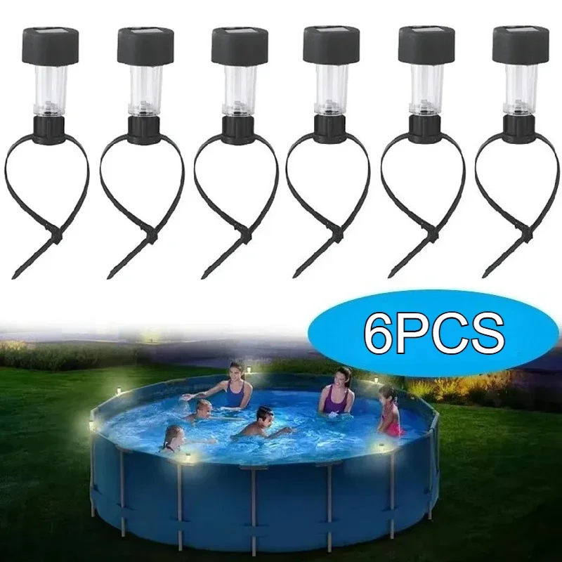 6 PCS Solar Pool Lamp Summer Waterproof LED Lighting Lantern Outdoor Decoration Light for Swimming Pool Garden Yard and Fence
6 PCS Solar Pool Lamp Summer Waterproof LED Lighting Lantern Outdoor Decoration Light for Swimming Pool Garden Yard and Fence