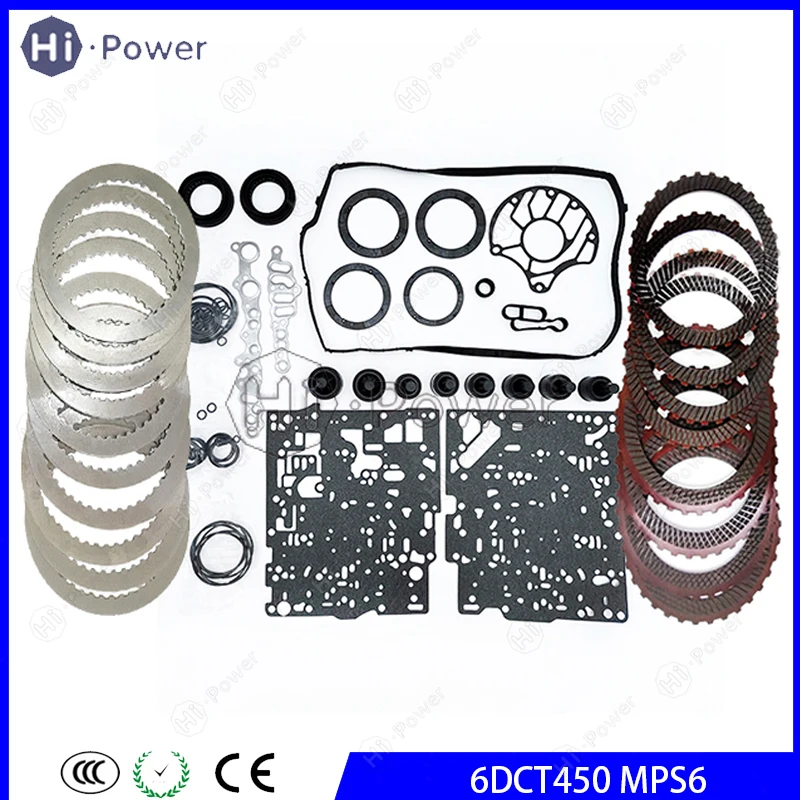 6DCT450 MPS6 Auto Transmission Master Overhaul Repair Kit Friction Steel Plate For Ford Focus 6-S DSG Gearbox Disc Seal Kit
6DCT450 MPS6 Auto Transmission Master Overhaul Repair Kit Friction Steel Plate For Ford Focus 6-S DSG Gearbox Disc Seal Kit