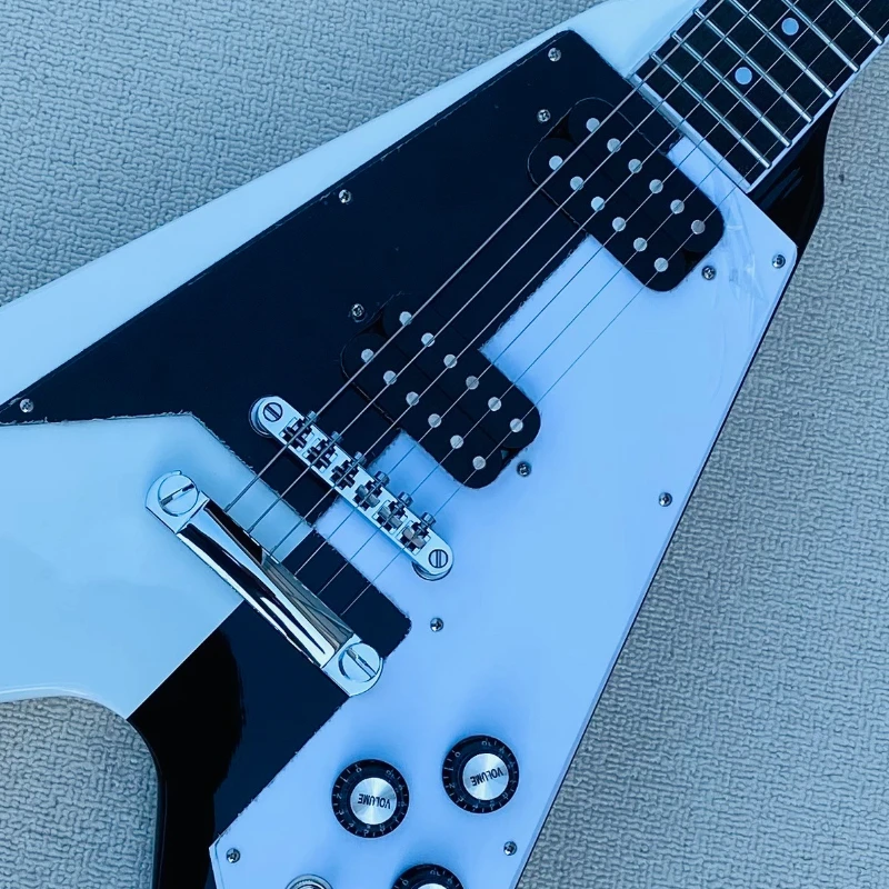 41 Inch Black White V-Shaped Electric Guitar Humbucker Pickups Unique Gift for Rock Enthusiasts Free Shipping
41 Inch Black White V-Shaped Electric Guitar Humbucker Pickups Unique Gift for Rock Enthusiasts Free Shipping