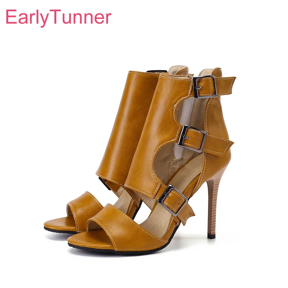 Summer New Glamour Brown Beige Women Sandals Hot High Gladiator Heel Lady Party Shoes Plus Small Big Size 32 43 45 50
Summer New Glamour Brown Beige Women Sandals Hot High Gladiator Heel Lady Party Shoes Plus Small Big Size 32 43 45 50