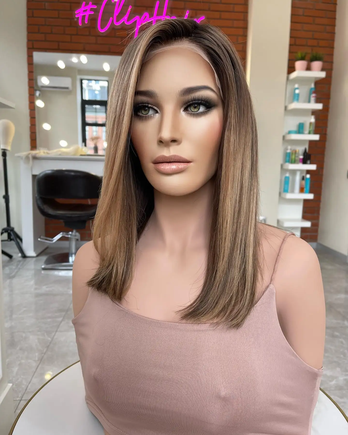 Heat Safe Synthetic Lace Front Wig Brown and Mix Blonde Highlight Lowlights Dark Blonde Multiple Parting Option- Realistic Wig
Heat Safe Synthetic Lace Front Wig Brown and Mix Blonde Highlight Lowlights Dark Blonde Multiple Parting Option- Realistic Wig