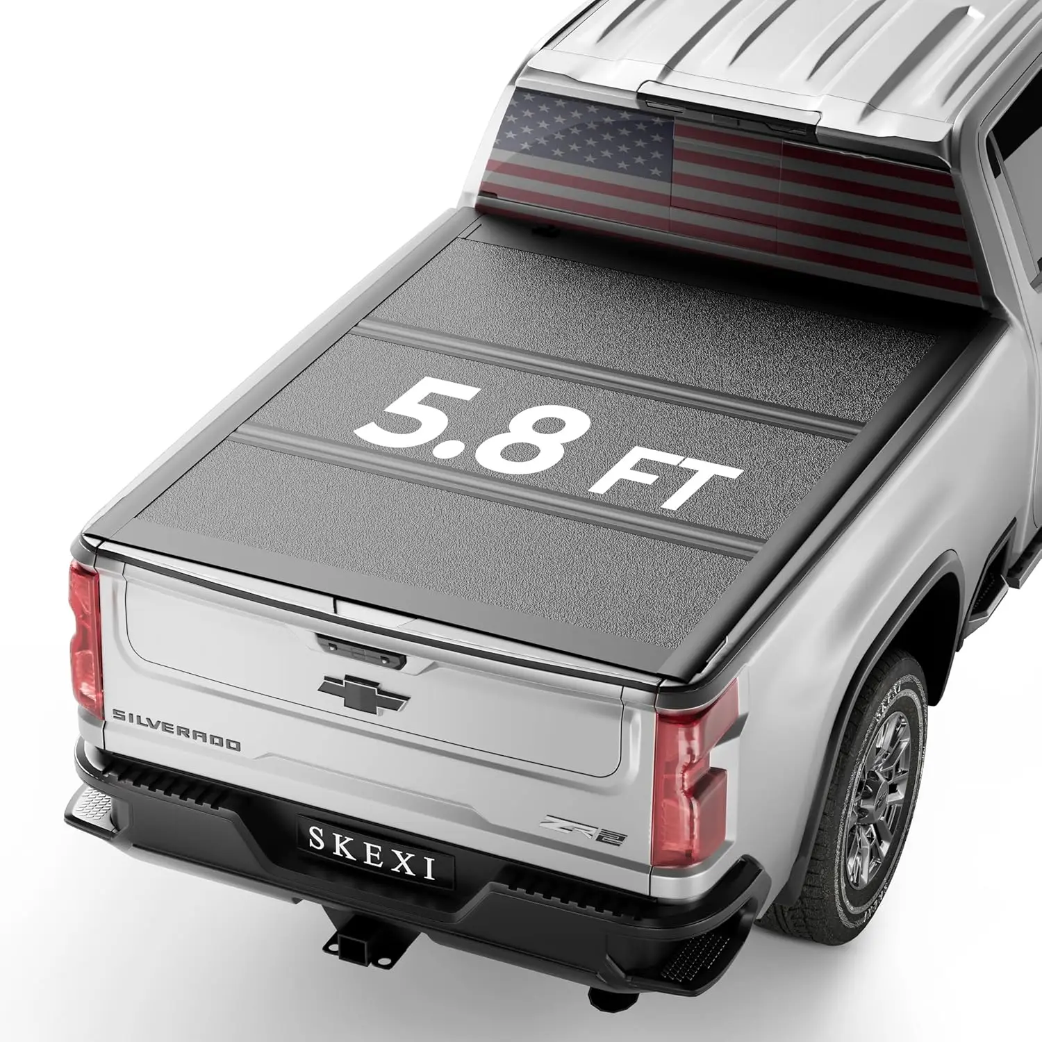 Low Profile Tri-Fold Tonneau Cover Locking Waterproof Heavy-Duty Anti-Theft for 5.8ft Pickup 2019-2026, Custom
Low Profile Tri-Fold Tonneau Cover Locking Waterproof Heavy-Duty Anti-Theft for 5.8ft Pickup 2019-2026, Custom