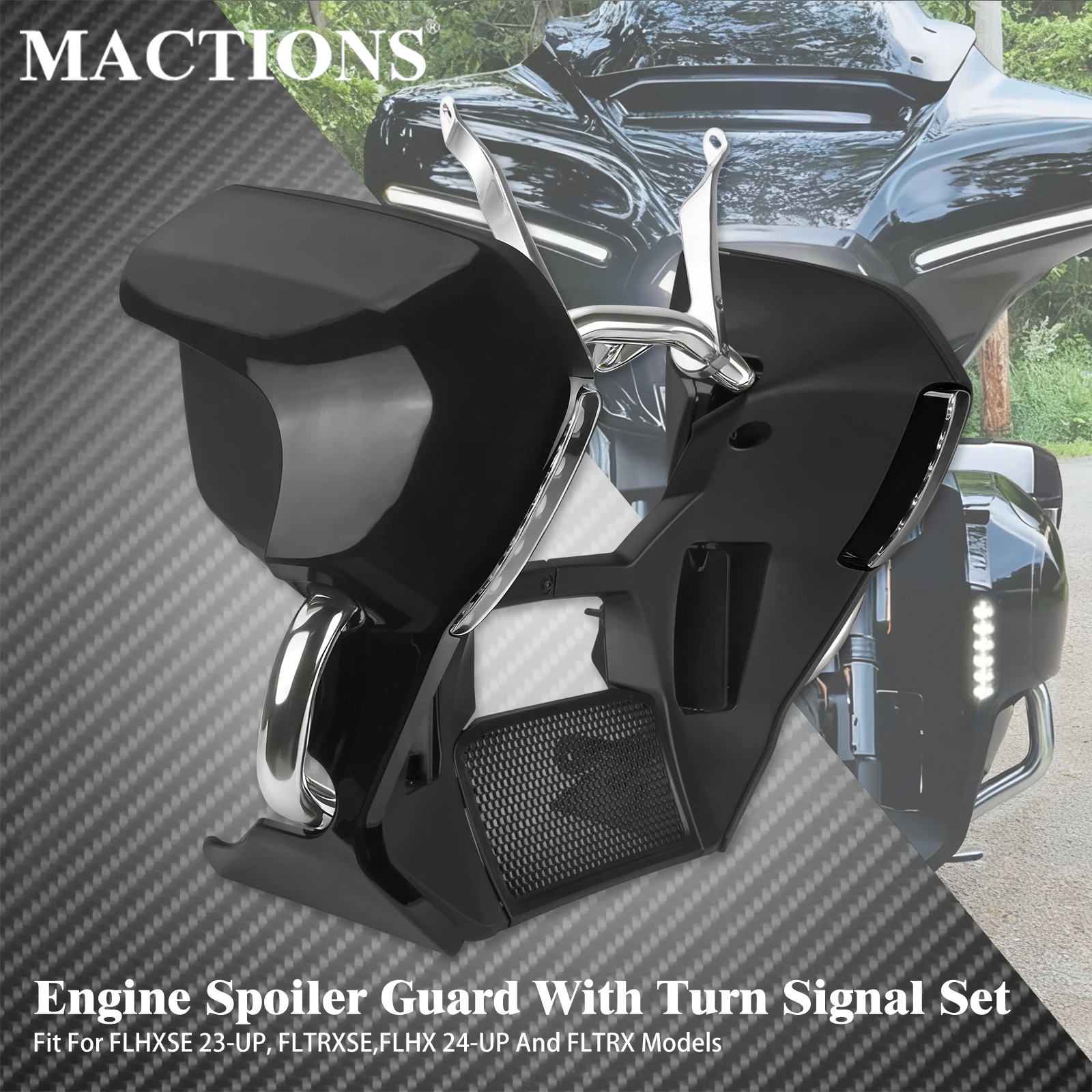 Motorcycle Fairing Lowers Engine Spoiler Guard Kit Frame Support Set For Harley Touring Street Road Glide FLHX FLTRX 2023-Later
Motorcycle Fairing Lowers Engine Spoiler Guard Kit Frame Support Set For Harley Touring Street Road Glide FLHX FLTRX 2023-Later