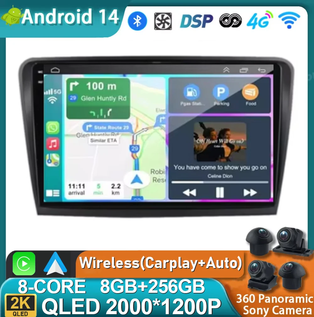 Android 14 для Skoda Rapid 2013-2017 2K QLED Android Автомобильный радиоприемник Мультимедийный видеоплеер GPS AI Voice CarPlay 4G Стерео
Android 14 для Skoda Rapid 2013-2017 2K QLED Android Автомобильный радиоприемник Мультимедийный видеоплеер GPS AI Voice CarPlay 4G Стерео