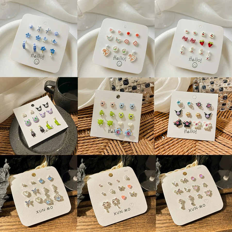 KADRUFI Y2K Kpop Rhinestone Funny Monster Butterfly Flower Animal Stud Earrings Set Multi Design Korean Fashion Earring Jewelry
KADRUFI Y2K Kpop Rhinestone Funny Monster Butterfly Flower Animal Stud Earrings Set Multi Design Korean Fashion Earring Jewelry