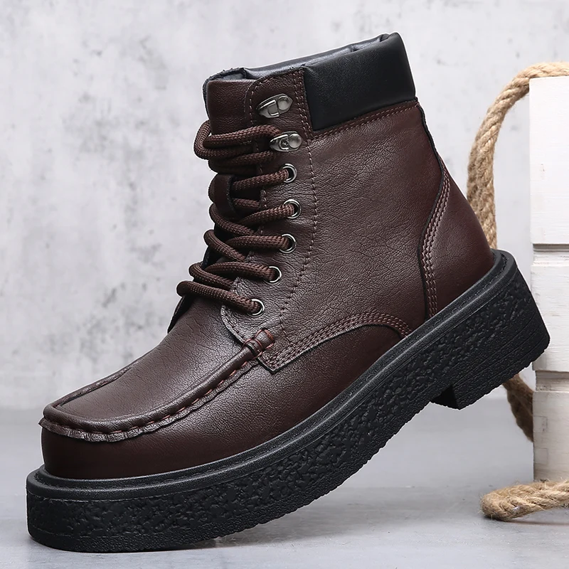 Men's Boots Spring and Autumn High-top Leather Shoes, Fashionable Ankle Boots, Retro Casual Outdoor Shoes, Men's Sports Shoes
Men's Boots Spring and Autumn High-top Leather Shoes, Fashionable Ankle Boots, Retro Casual Outdoor Shoes, Men's Sports Shoes