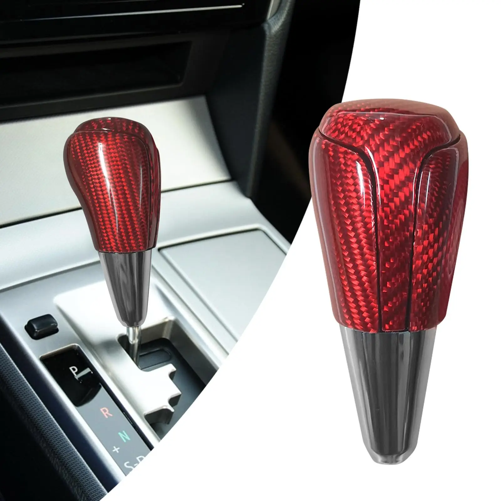 Red Carbon Fiber Gear Shift Knob Cover For Automatic Transmission Vehicles – Universal Fitment Decorative Upgrade
Red Carbon Fiber Gear Shift Knob Cover For Automatic Transmission Vehicles – Universal Fitment Decorative Upgrade