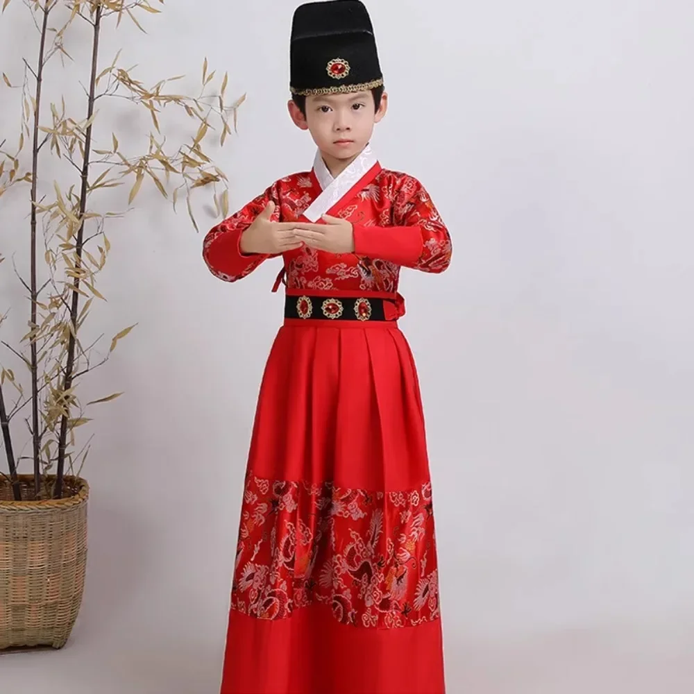 Kung Fu Boy Hanfu Dress Stage Baby Outfit Traditional Chinese Clothes Cosplay Children Ancient Costume Dresses Kids Vestido Sets
Kung Fu Boy Hanfu Dress Stage Baby Outfit Traditional Chinese Clothes Cosplay Children Ancient Costume Dresses Kids Vestido Sets