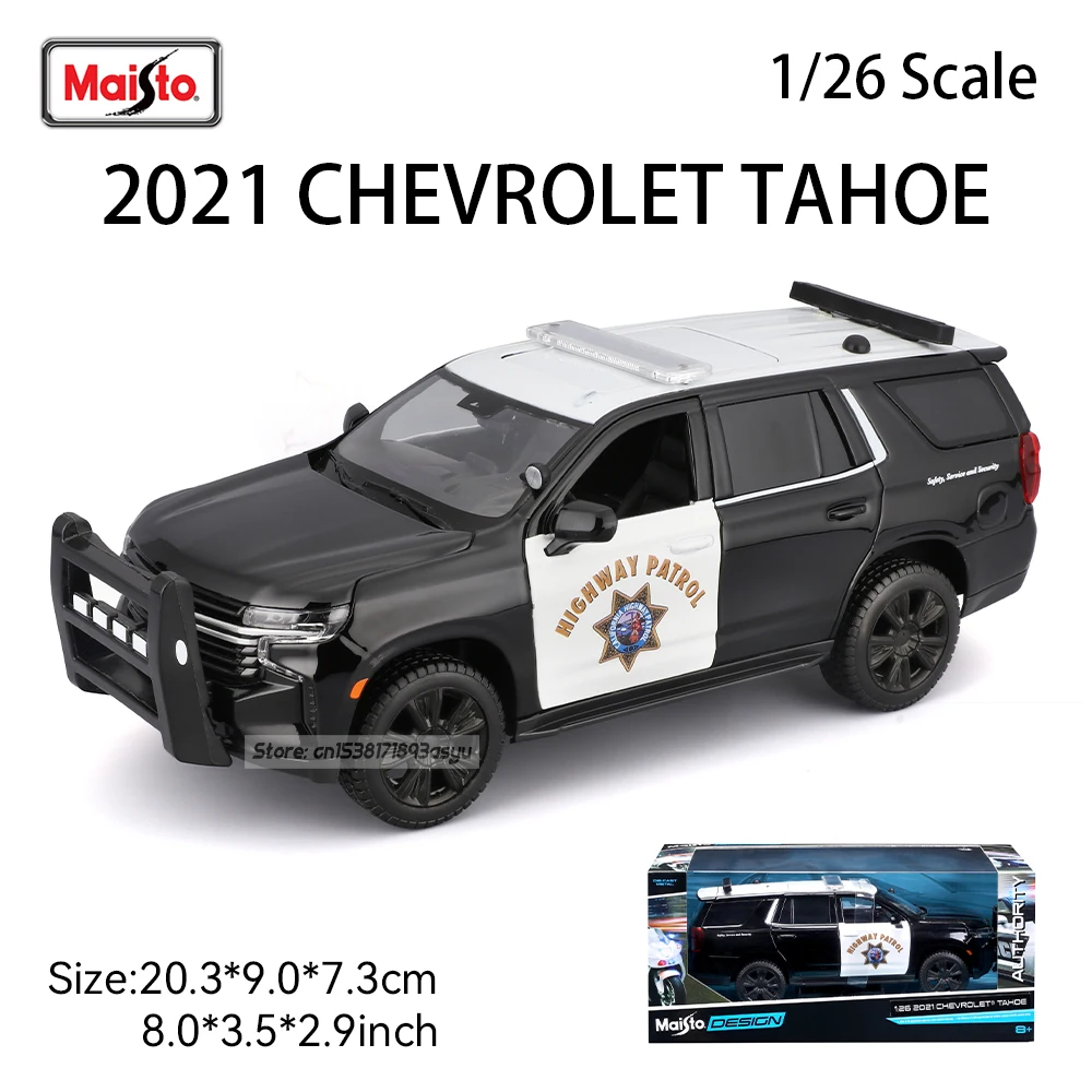 Maisto 1:26 2021CHEVROLET TAHOE Car Static Die Casting Car Collectible alloy Model Car Toy Gift Tide Play
Maisto 1:26 2021CHEVROLET TAHOE Car Static Die Casting Car Collectible alloy Model Car Toy Gift Tide Play