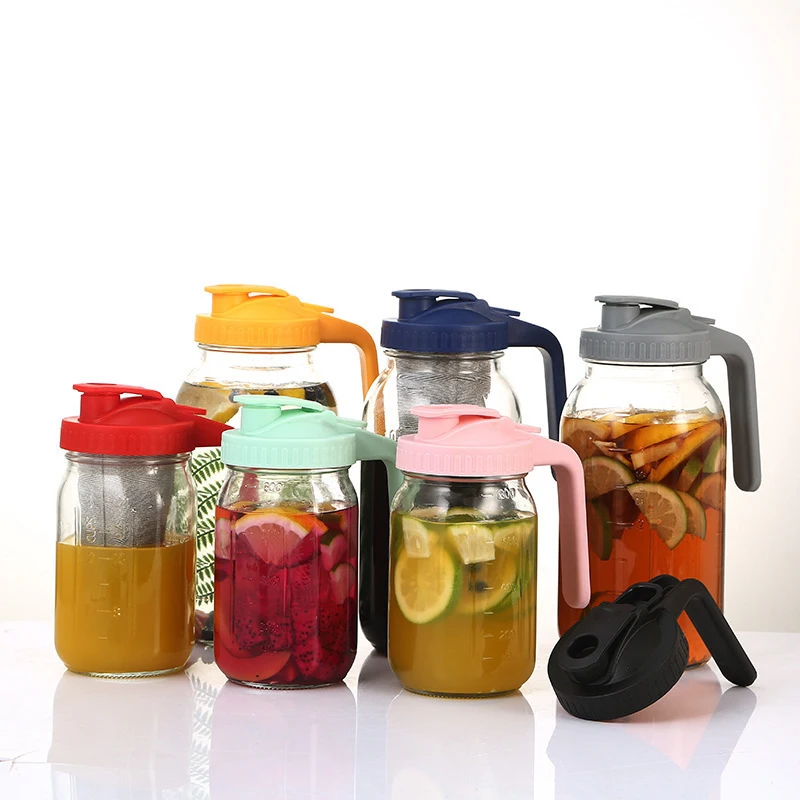 New model with scale markings64ozMason Jar32oz Filtered iced coffee with handle, large capacity
New model with scale markings64ozMason Jar32oz Filtered iced coffee with handle, large capacity