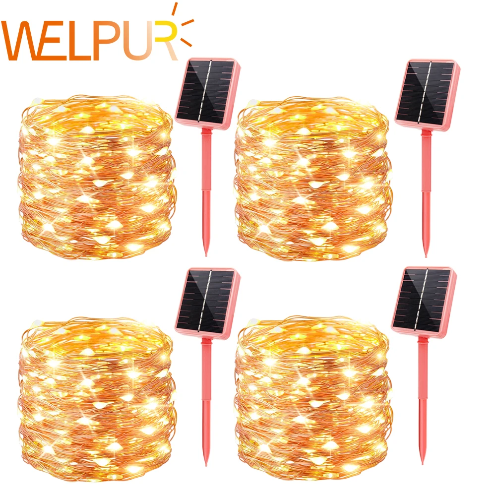 4Pack/2Pack Solar String Fairy Lights 300LED/200LED Garden Wedding Outdoor Waterproof String Lights Christmas Decoration Light
4Pack/2Pack Solar String Fairy Lights 300LED/200LED Garden Wedding Outdoor Waterproof String Lights Christmas Decoration Light
