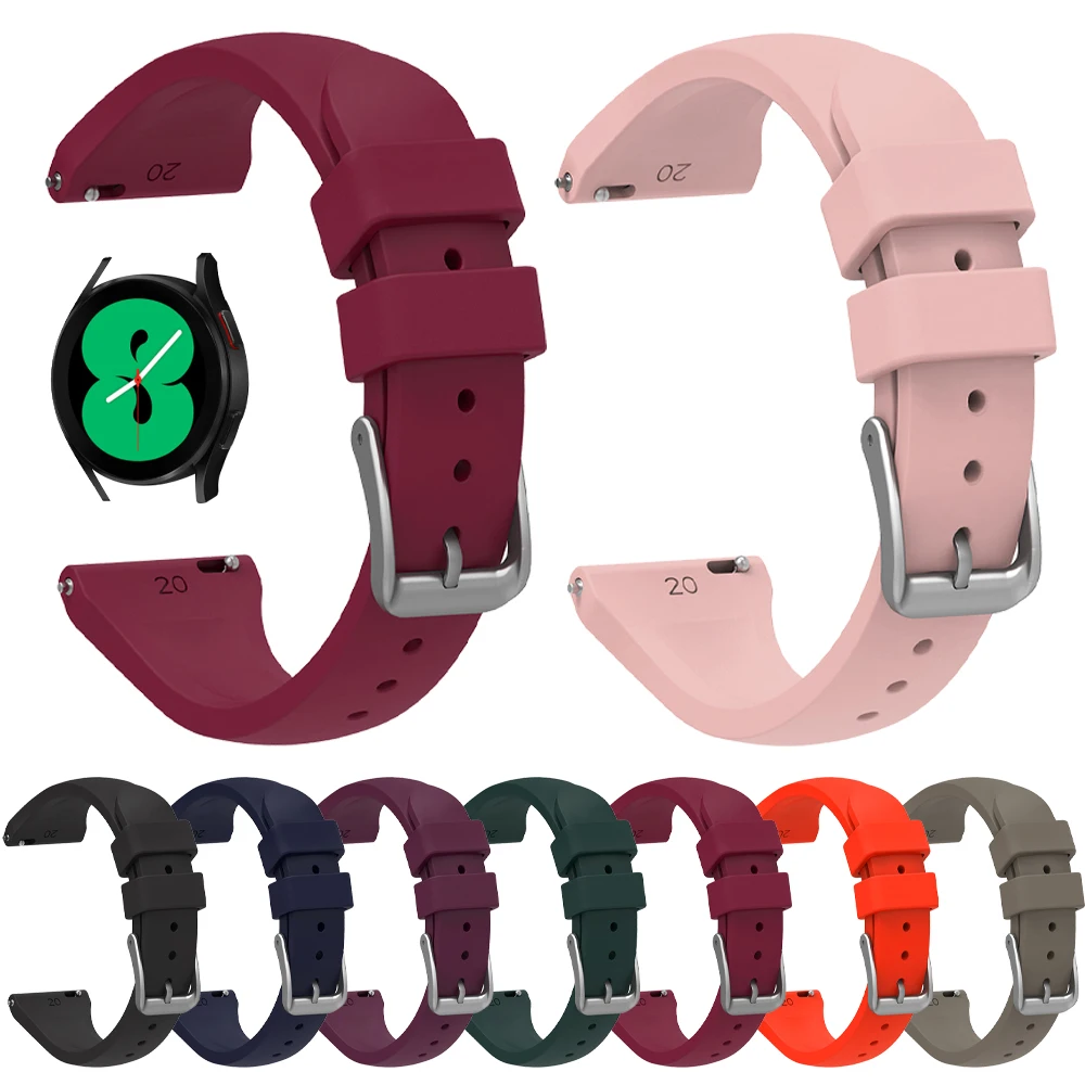 Ladys Slim Silicone Band for Samsung Galaxy Watch 4 3 41/45mm Strap for Galaxy 42/46mm Active2 Gear S3 Classic Bracelet 20 22mm
Ladys Slim Silicone Band for Samsung Galaxy Watch 4 3 41/45mm Strap for Galaxy 42/46mm Active2 Gear S3 Classic Bracelet 20 22mm