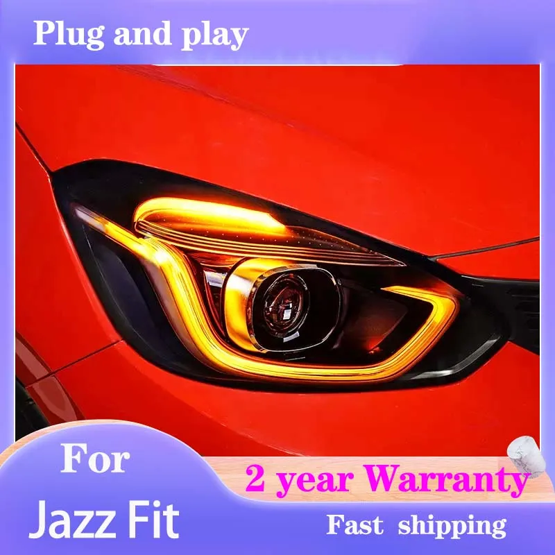 Car Styling forHonda Jazz Head Lamp 2021-2022 Fit Headlights DRL Turn Signal High Beam Projector Lens
Car Styling forHonda Jazz Head Lamp 2021-2022 Fit Headlights DRL Turn Signal High Beam Projector Lens