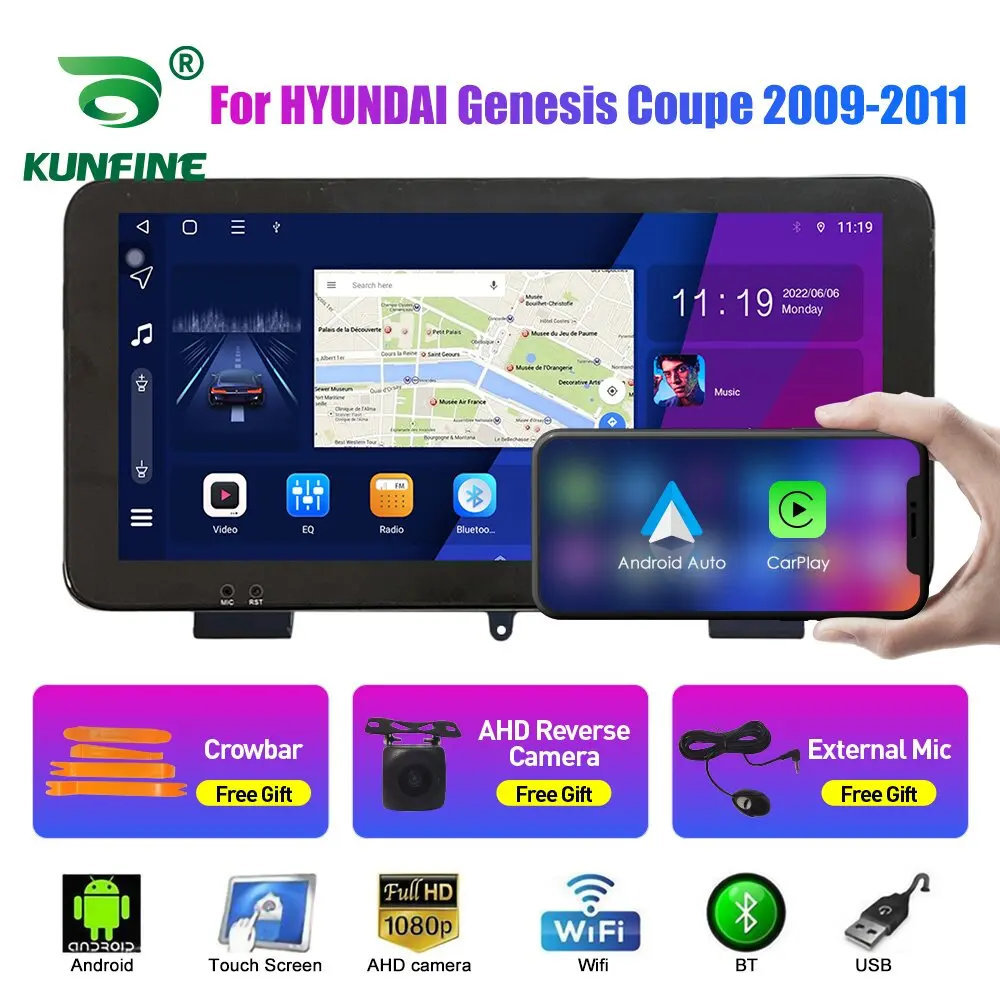 10,33-дюймовый автомобильный радиоприемник для HYUNDAI Genesis Coupe 09-11 2Din Android, восьмиядерный автомобильный стерео DVD, GPS-навигатор, плеер, экран QLED
10,33-дюймовый автомобильный радиоприемник для HYUNDAI Genesis Coupe 09-11 2Din Android, восьмиядерный автомобильный стерео DVD, GPS-навигатор, плеер, экран QLED