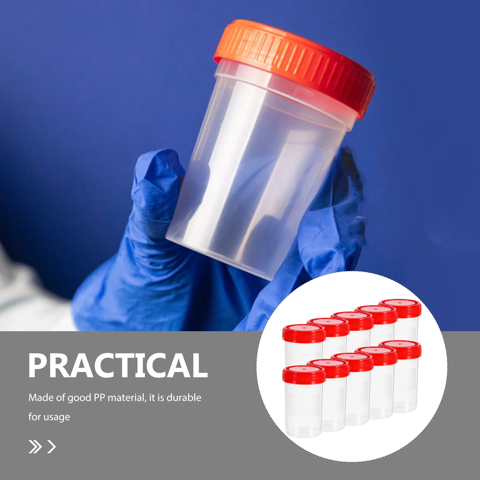 20 Pcs 60ml Urine Cups Sample Containers PP Leak Proof Cytology Specimen Bottle Testing Tools Medical
20 Pcs 60ml Urine Cups Sample Containers PP Leak Proof Cytology Specimen Bottle Testing Tools Medical