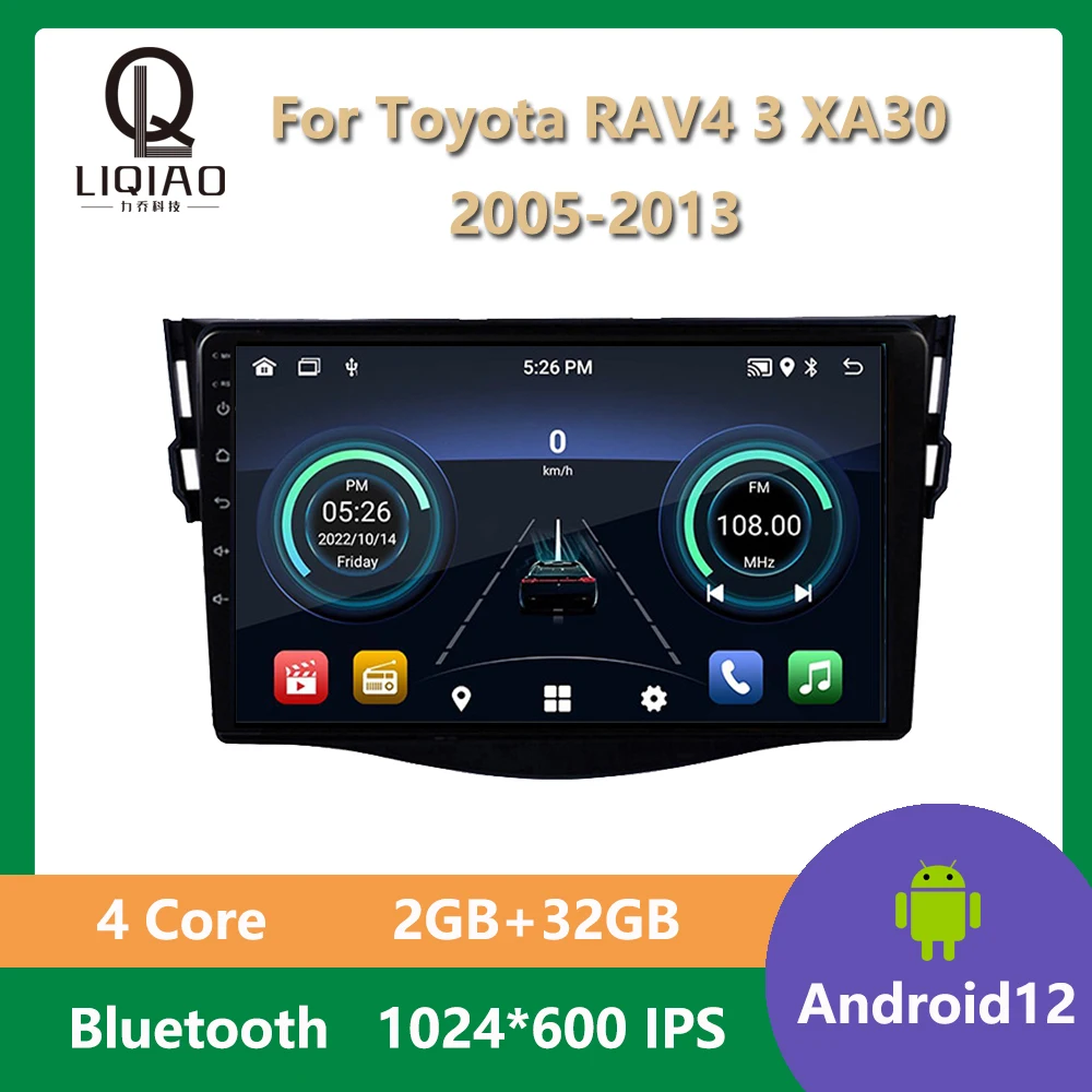 For Toyota RAV4 3 XA30 2005 - 2013 Car Radio Multimedia Video Player Android 13 Steering Wheel Controls No DVD GPS Navigation BT
For Toyota RAV4 3 XA30 2005 - 2013 Car Radio Multimedia Video Player Android 13 Steering Wheel Controls No DVD GPS Navigation BT