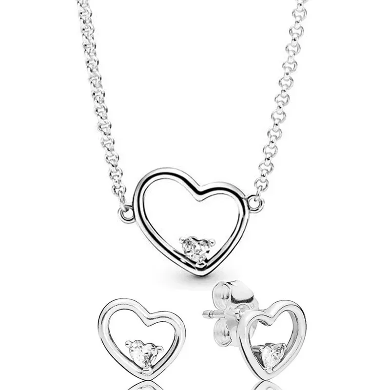 2025 New 925 silver Asymmetric Hearts of Love Earring Necklace With Crystal For Women Jewelry Set Gift
2025 New 925 silver Asymmetric Hearts of Love Earring Necklace With Crystal For Women Jewelry Set Gift