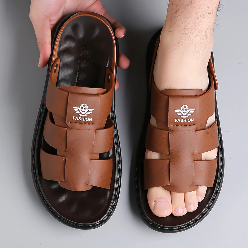 Men's Summer Breathable Fashion Print Sandals Outdoor Beach Wear-Resistant Anti-Slip Soft Bottom Two-Way Wear Slippers-t89
Men's Summer Breathable Fashion Print Sandals Outdoor Beach Wear-Resistant Anti-Slip Soft Bottom Two-Way Wear Slippers-t89