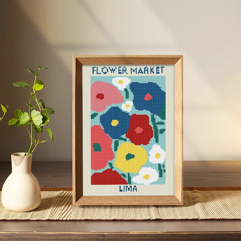 Dopne Flower Cross Stitch Kit Simple Handmade Tabletop Cute Cartoon DIY Embroidery Modern mat Cotton Fabric
Dopne Flower Cross Stitch Kit Simple Handmade Tabletop Cute Cartoon DIY Embroidery Modern mat Cotton Fabric