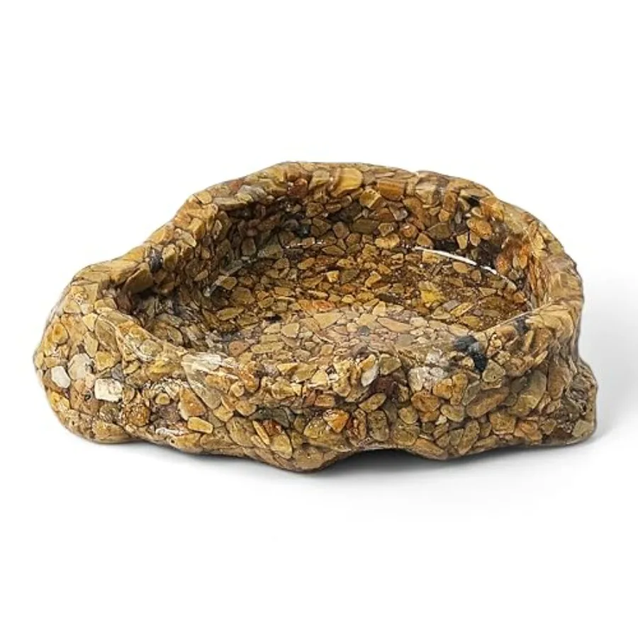 Water Dish for Amphibians Reptile Food and Water Rock Bowls Terrarium Decor for Reptiles and Other Little Critters Terrarium Bo
Water Dish for Amphibians Reptile Food and Water Rock Bowls Terrarium Decor for Reptiles and Other Little Critters Terrarium Bo