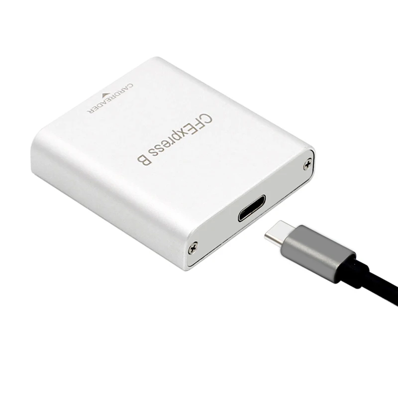 CFexpress Type B Card Reader USB3.2 Gen2 10Gbps CF Card Memory Storage Adapter Thunderbolt 3 Type C for PC Laptop Computer Phone
CFexpress Type B Card Reader USB3.2 Gen2 10Gbps CF Card Memory Storage Adapter Thunderbolt 3 Type C for PC Laptop Computer Phone