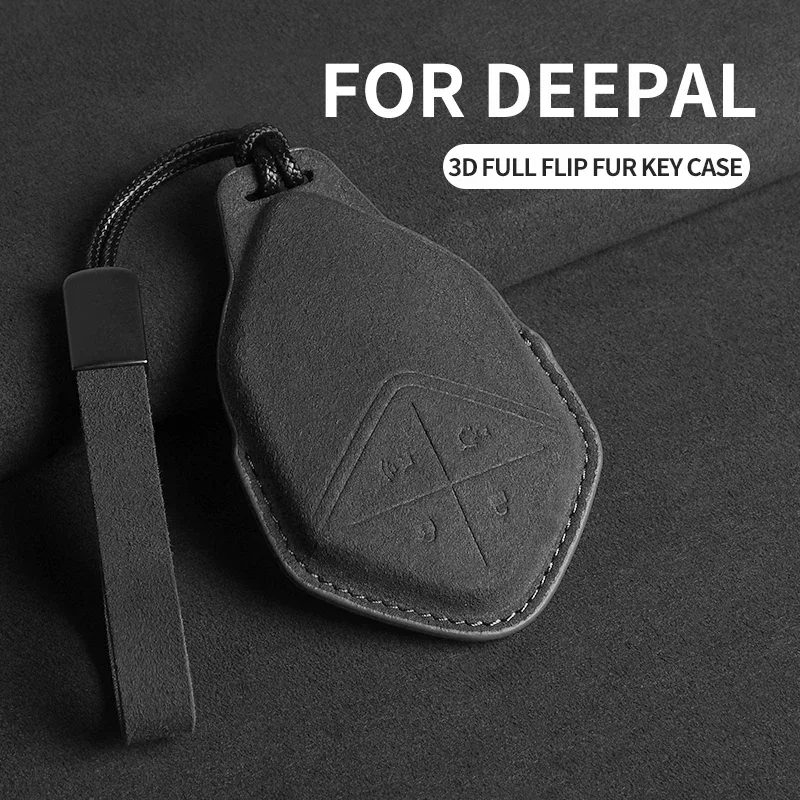 Suede Car Key Case Cover For Changan DEEPAL S7 SL03 2022 2023 2024 Keyless Protector Shell Holder Fob Keychain Accessories
Suede Car Key Case Cover For Changan DEEPAL S7 SL03 2022 2023 2024 Keyless Protector Shell Holder Fob Keychain Accessories