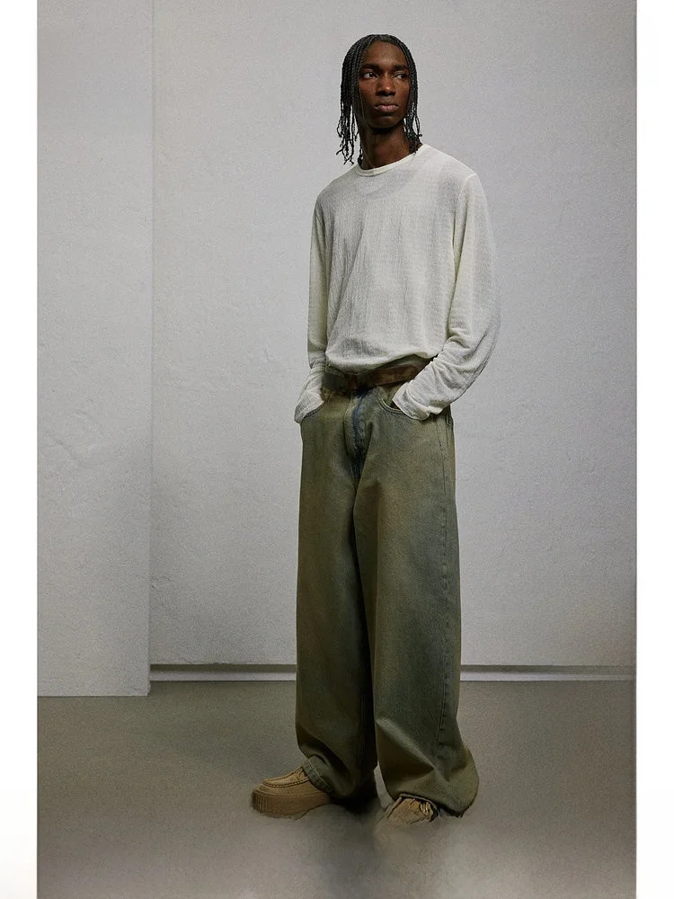 Мужские повседневные джинсы прямого кроя, удобные, свободного кроя, модные зимние длинные брюки, джинсовые брюки H&M
Мужские повседневные джинсы прямого кроя, удобные, свободного кроя, модные зимние длинные брюки, джинсовые брюки H&M