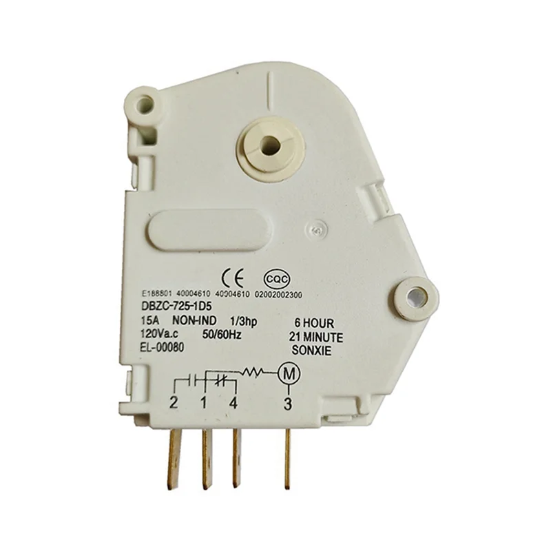Defrost Timer Controller For Refrigerators 110V-120V Model DBZC-725-1D5, Frost Timer Replacement Accessory
Defrost Timer Controller For Refrigerators 110V-120V Model DBZC-725-1D5, Frost Timer Replacement Accessory