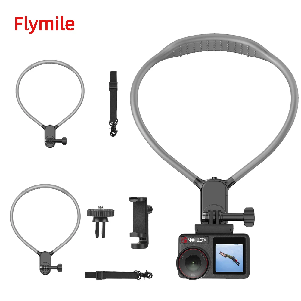 Flymile Neck Mount for DJI OSMO 360/Action 5 Pro/Pocket 3/Gopro 13/Insta360 X5 Camera/Phone Anti-shake Holder Accessories
Flymile Neck Mount for DJI OSMO 360/Action 5 Pro/Pocket 3/Gopro 13/Insta360 X5 Camera/Phone Anti-shake Holder Accessories