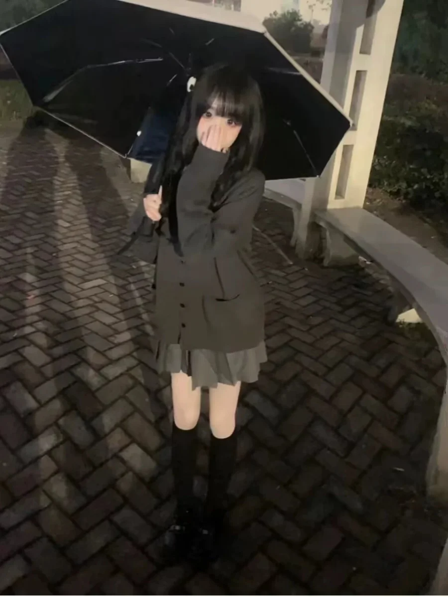 Длинный вязаный кардиган в японском стиле для женщин, школьный свитер, ветровка в студенческом стиле, модный комплект
Длинный вязаный кардиган в японском стиле для женщин, школьный свитер, ветровка в студенческом стиле, модный комплект